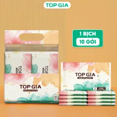 Đánh giá 1 Bịch 10 Gói Khăn Ướt Mini Ban Mai Topgia
