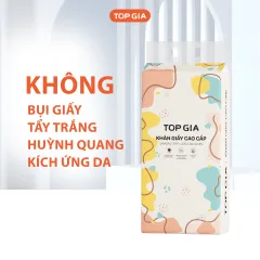 Phân phối 1 Bịch Giấy Vệ Sinh Rút Đáy Topgia Đa Sắc