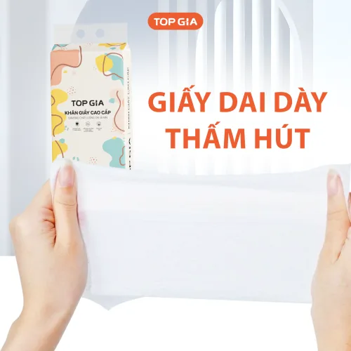 Phân phối 1 Bịch Giấy Vệ Sinh Rút Đáy Topgia Đa Sắc