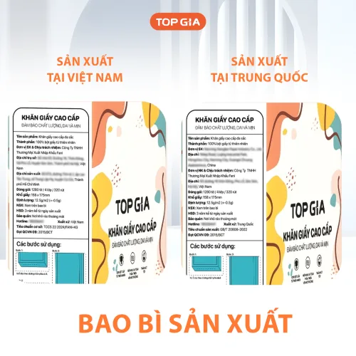 Phân phối 1 Bịch Giấy Vệ Sinh Rút Đáy Topgia Đa Sắc