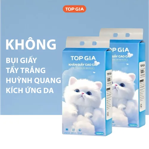 Sỉ 1 Bịch Khăn Giấy Rút Đáy Topgia Gia Gia Xanh