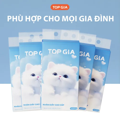 Sỉ 1 Bịch Khăn Giấy Rút Đáy Topgia Gia Gia Xanh