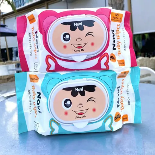 5. Lấy lượng vừa đủ và lau nhẹ — 1 Bịt Khăn Giấy Ướt Lau