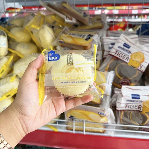 Khám phá 1 Cái Bánh Bông Lan Hấp Phô Mai AXIQIN thuộc nhóm AXIQIN