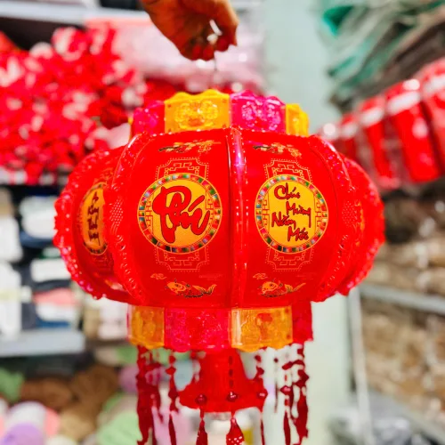 1 Cặp Lồng Đèn Điện 3D Phản Quang Con Cá(2 Cái ) - 60cm