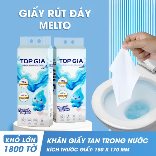 1 Gói Giấy Ăn Rút Đáy Topgia Melto