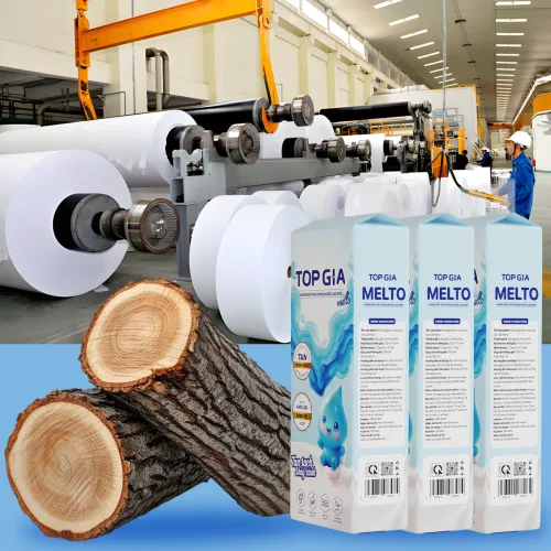 1 Gói Giấy Ăn Rút Đáy Topgia Melto