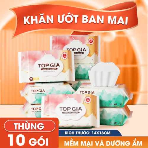 1 Gói Khăn Ướt 80 Tờ Ban Mai Topgia