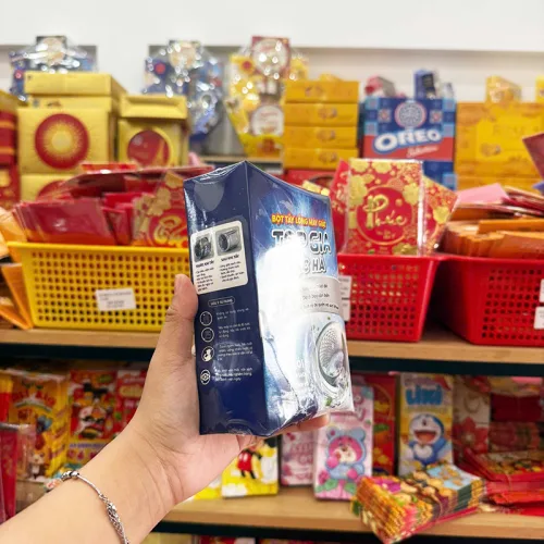 1 Hộp 3 Gói Bột Tẩy Lồng Máy Giặt Topgia (1 Hộp Có 3 Gói Nhỏ)