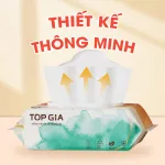 1 Thùng 10 Bịch Khăn Ướt 80 Tờ Topgia Ban Mai