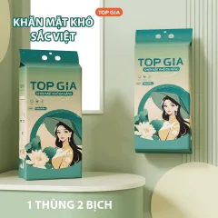 Phân phối 1 Thùng 2 Bịch Khăn Mặt Khô TOPGIA Sắc Việt
