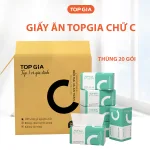 Phân phối 1 Thùng 20 Gói Giấy Topgia - Giấy Chữ C