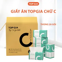 Phân phối 1 Thùng 20 Gói Giấy Topgia - Giấy Chữ C