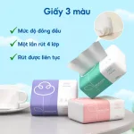 Bảng giá sỉ 1 Thùng 30 Gói Khăn Giấy Ăn 3 Màu Top Gia Loại Nhỏ