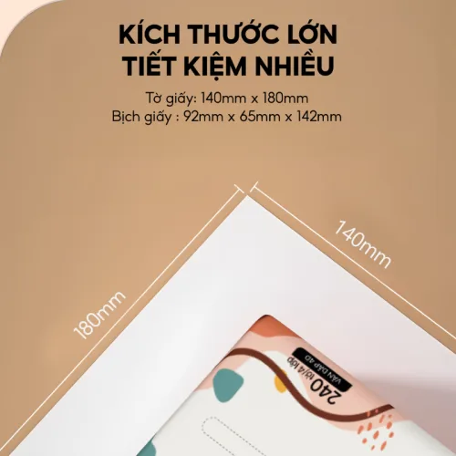 Khăn Giấy Ăn Top Gia Sắc Màu Loại Nhỏ, 1 Thùng 40 Gói
