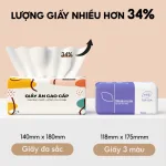 Khăn Giấy Ăn Top Gia Sắc Màu Loại Nhỏ, 1 Thùng 40 Gói
