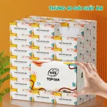 Khăn Giấy Ăn Top Gia Sắc Màu Loại Nhỏ, 1 Thùng 40 Gói