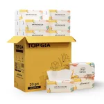 Khăn Giấy Ăn Top Gia Sắc Màu Loại Nhỏ, 1 Thùng 40 Gói