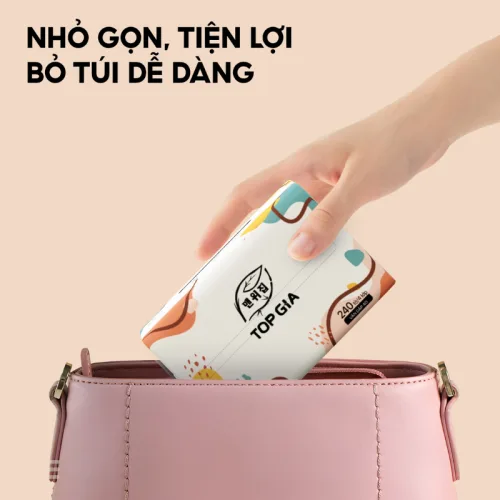 Khăn Giấy Ăn Top Gia Sắc Màu Loại Nhỏ, 1 Thùng 40 Gói