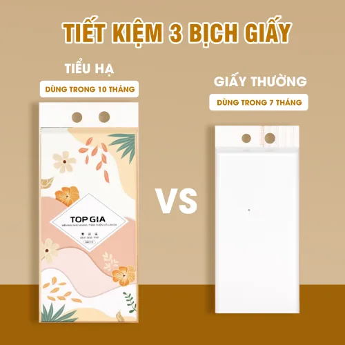 1 Thùng 6 Bịch Giấy Ăn Rút Đáy Topgia Tiểu Hạ