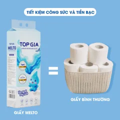1 Thùng 6 Bịch Giấy Vệ Sinh Topgia Melto
