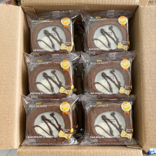 Khám phá 1 Thùng Bánh Bông Lan BOWKNOT Cacao Hình Tart - Thùng 24 Cái thuộc nhóm BOWKNOT