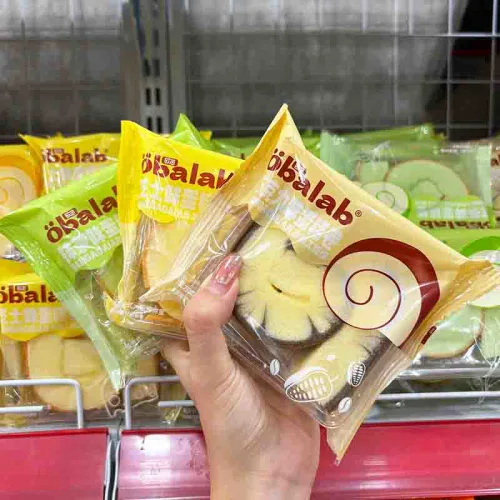 Khám phá 1 Thùng Bánh Bông Lan Cuộn OBALAB Vị Socola/ Vị Trà Xanh/ Vị Phô Mai (60g x 33 Cái) thuộc nhóm OBALAB