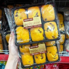 1 Thùng Bánh Bông Lan Vị Nho Laobeijing Foods Khay 6 Cái (183g x 24 Khay)