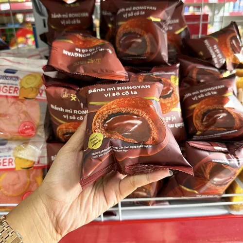 1 Thùng Bánh Mì RONGYAN Vị Socola - Thùng 35 Cái