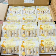 Sỉ 1 Thùng Bánh Mì Sữa Chua Mini Ông Già HESHAN Vị Phô Mai (360g x 12 Bịch)