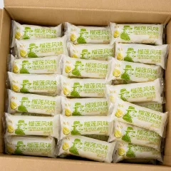 Đánh giá 1 Thùng Bánh Mì Sữa Chua Mini Ông Già HESHAN Vị Sầu Riêng 2kg