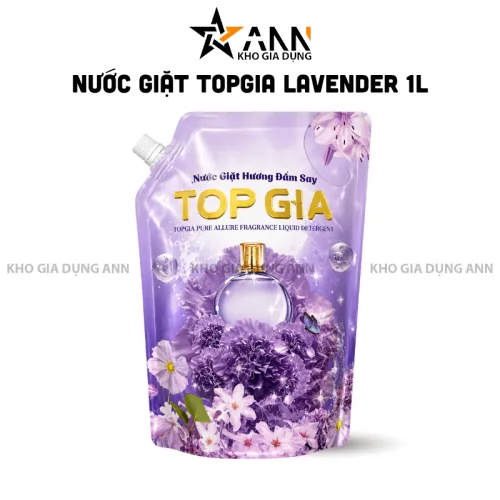 1 Túi Nước Giặt Topgia Hương Đắm Say 1 Lít - Túi Tím