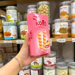 2 Hộp Bánh Ống Quế NABATI ROLL'S Nhân Phô Mai Dâu 50g