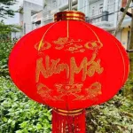 Bảng giá sỉ 2 LỒNG ĐÈN NHUNG KẺ TẾT 80CM(Giá 2 cái)