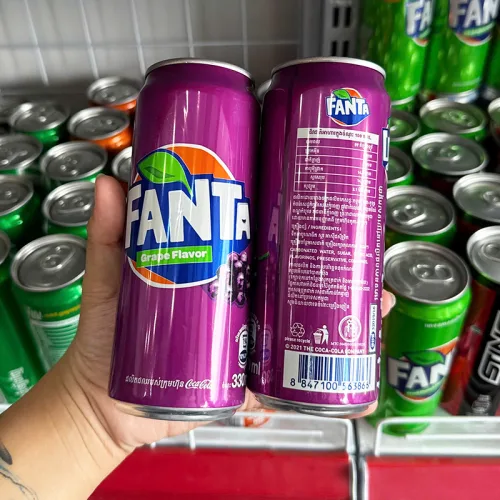 3 Lon Nước Ngọt FANTA Thái Nhiều Mùi (320ml/Lon)