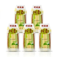 5 Cái Bánh Bông Lan Tam Giác CHUNSANJIAO Vị Trà Xanh - Màu Xanh Lá