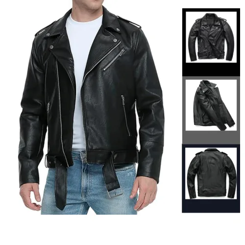 Áo Khoác Da Nam Biker Lót Dù Cao Cấp (Có size to 3x)