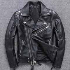 Áo Khoác Da Nam Cổ Bẻ Phối Khoá Zip Cao Cấp (Có Size to 3x)