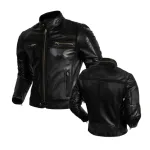 Áo Khoác Da Nam Dây Kéo Đồng Lót Lông Cao Cấp (Có size to 3x)
