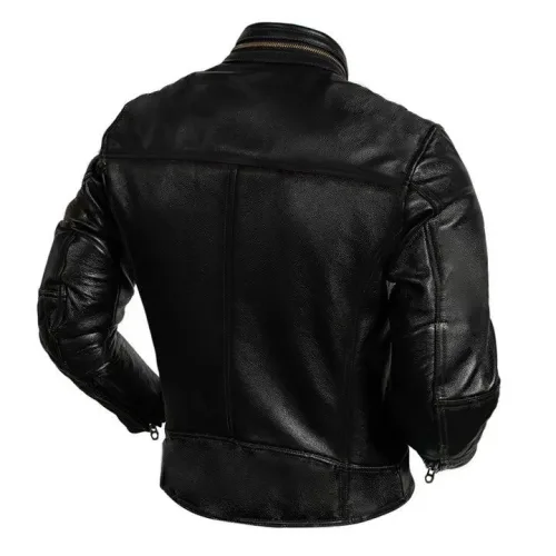 Áo Khoác Da Nam Dây Kéo Đồng Lót Lông Cao Cấp (Có size to 3x)