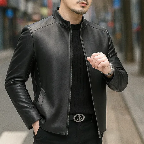 Áo Khoác Da Nam Lót Lông Cao Cấp (Có size to 3x)