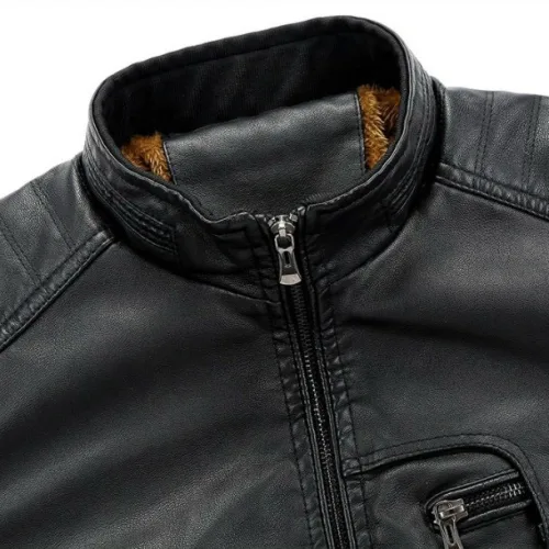 Áo Khoác Da Nam Lót Lông Cao Cấp (Có size to 3x)