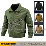 Áo Khoác Kaki Dày Lót Dù Nam Cổ Bẻ Có Túi Trong Cao Cấp Big Size