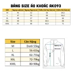 Áo Khoác Kaki Dày Lót Dù Nam Cổ Bẻ Có Túi Trong Cao Cấp Big Size