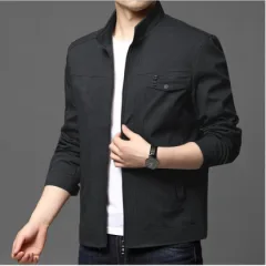 Áo Khoác Kaki Nam Phối Túi Trước Ngực Cao Cấp