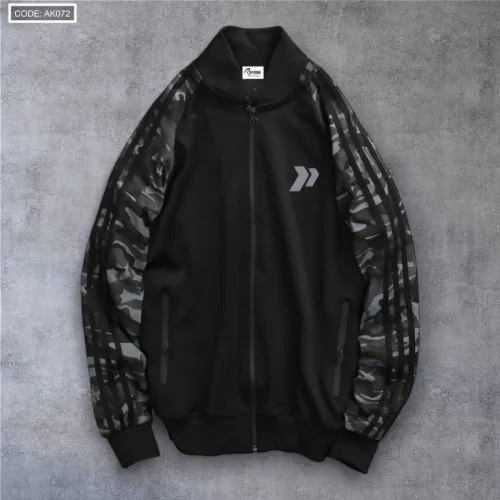 Áo Khoác Nam Bomber Phối Tay Lính