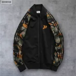 Áo Khoác Nam Bomber Phối Tay Lính