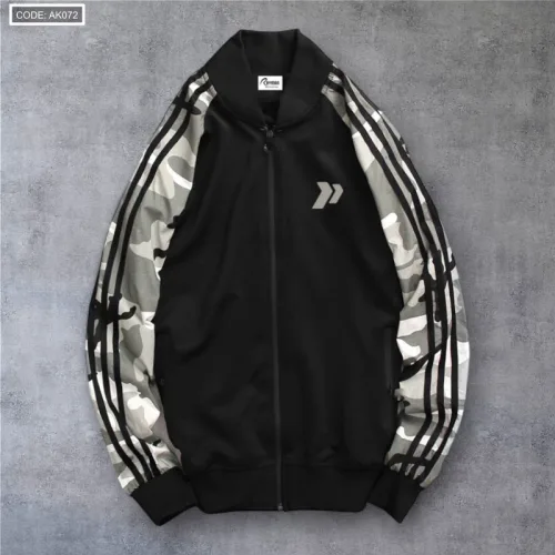 Áo Khoác Nam Bomber Phối Tay Lính