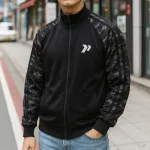 Áo Khoác Nam Bomber Phối Tay Lính