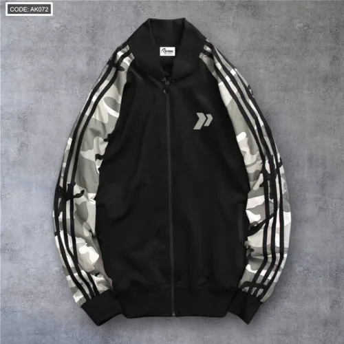 Áo Khoác Nam Bomber Phối Tay Lính